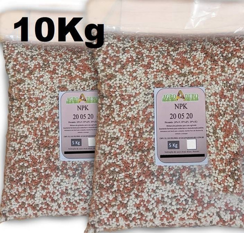 Fertilizante Npk 20 05 20 - 10kg P/ O Seu