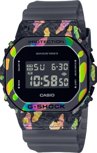 Relógio Casio G-shock Adventure's Gem Stone Series Original Cor da correia Preto Cor do bisel Colorido Cor do fundo Preto