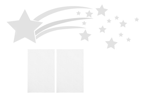 Adhesivo De Pared Doact, 3d, Diseño De Estrella, Espejo