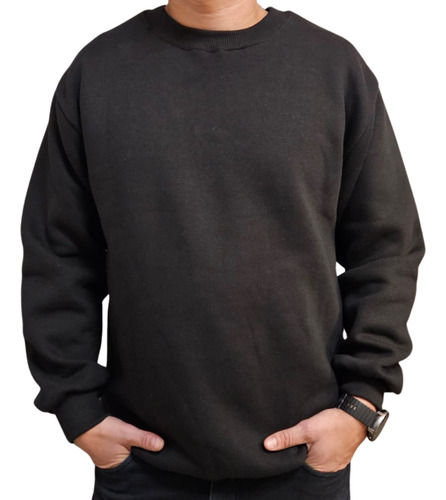 Buzo Friza Peinada Premium Cuello Redondo Unisex