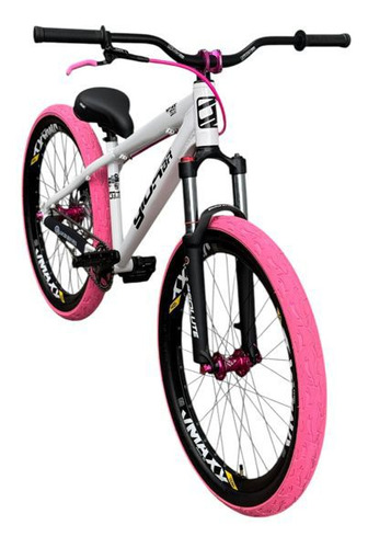 Bicicleta Gios 4trix Branca/rosa 26 Single Wheeling/grau