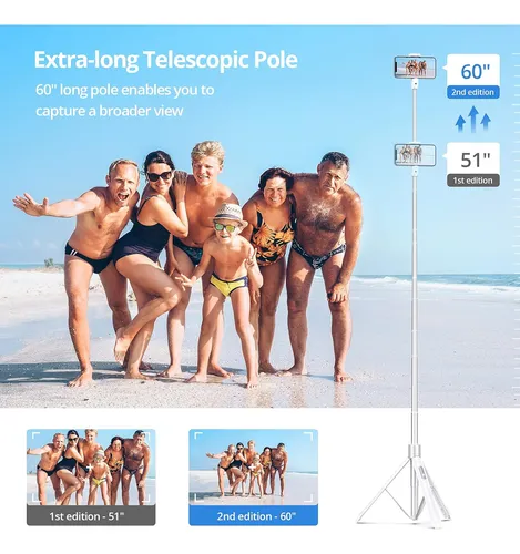 Atumtek 65 Selfie Stick Trípode, Todo En Uno Trípode Ext...