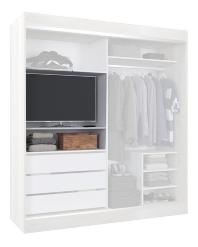 Imagen 3 de 10 de Placard Ropero Vestidor Corrediza 180x200 Espejo