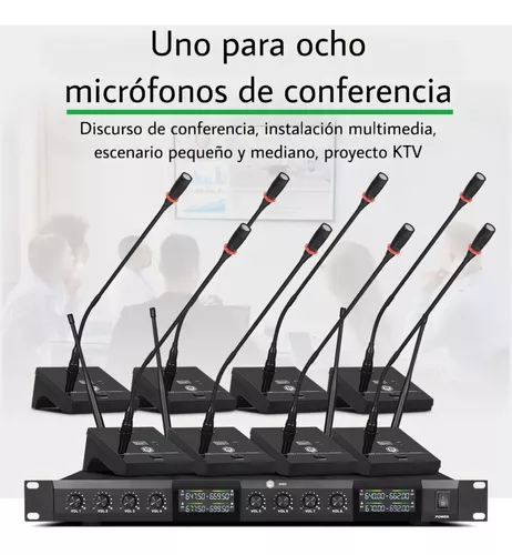 Winmix Set 8 Micrófonos Inalámbricos De Mano Uhf Sk800