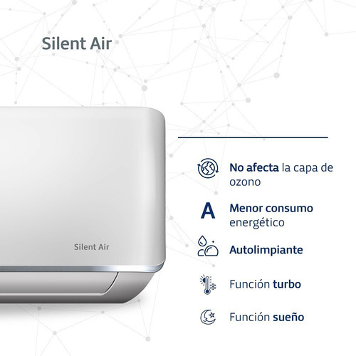 Aire Acondicionado Bgh Silent Air 5200w 4500fg Bs52wccr