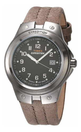Reloj Timex T49631 Expedition Metal Tech De Cuero Marrón Par