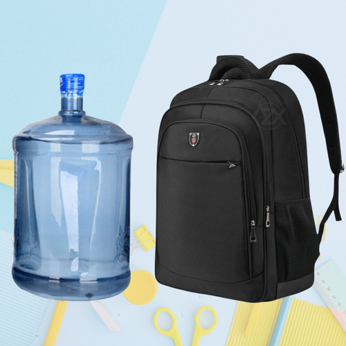Mochila Notebook Grande Masculina Motoboy 60l Impermeável Cor Azul