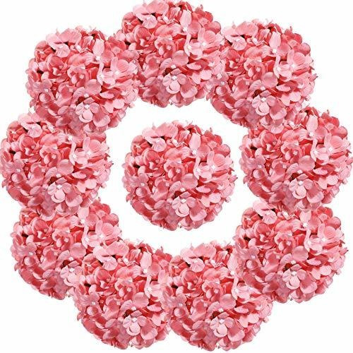 Hortensias Artificiales X10u - Diametro 16cm - Rosa