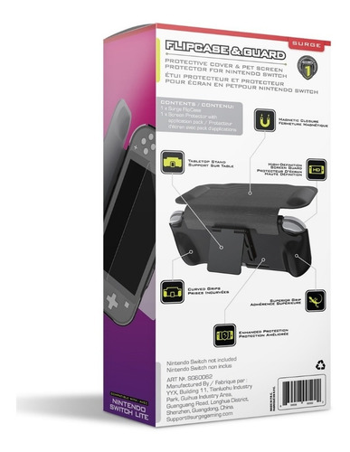 Imagen 2 de 6 de Flipcase And Guarde Lite Surge - Nintendo Switch Lite