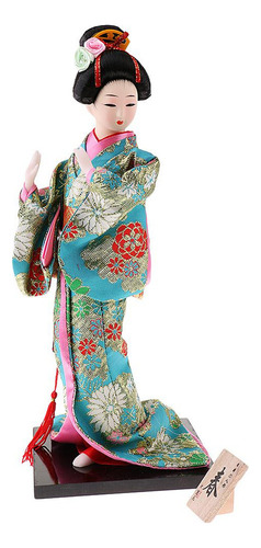A Figura De Gueixa Brocado Kabuki