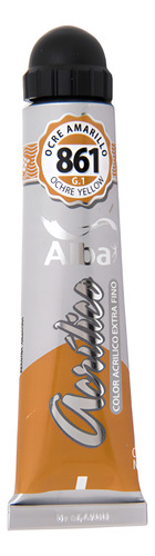 Acrilico Profesional Alba Pomo 60ml Ocre Amarillo 861