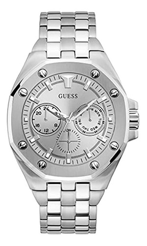 Reloj De Cuarzo Para Hombre Guess Con Correa De Acero Inoxid