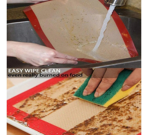 Imagen 2 de 5 de Plancha Silpat Silicona Antiadherente Con Malla 30 X 40 !!!