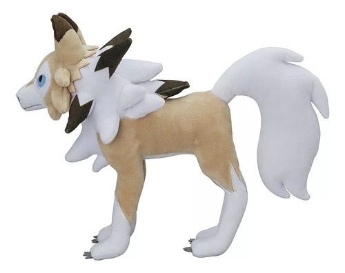 // New Novo Brinquedo De Boneca De Pelúcia Lycanroc Cinza,