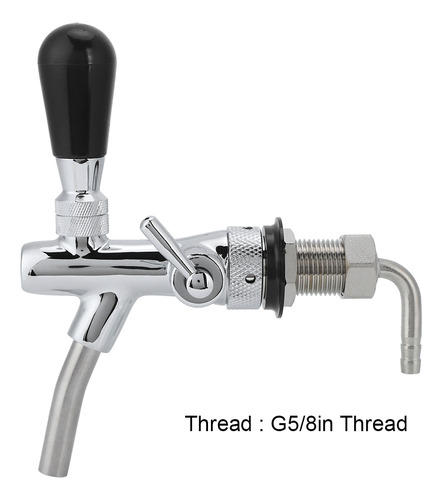 Rosca G5/8in Croming Latão Aço Inoxidável Ajustável