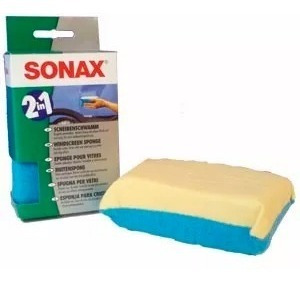 Sonax Esponja Limpia Vidrio Cristales Parabrisa Doble Cara