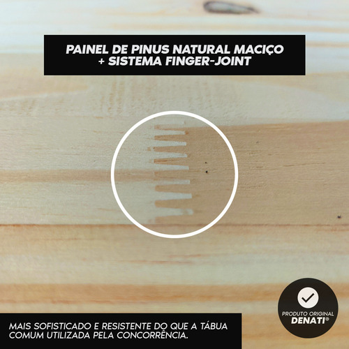 Bolacha Disco Redondo Painel Pinus Sem Nós 50x50x1,5 Madeira
