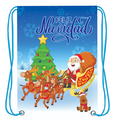 30pz Morralitos Dulceros- Navideños - Bolo Feliz Navidad