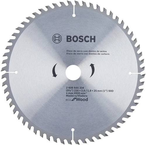 Hoja Sierra Circular Bosch 2608644334 9 1/4 235mm 60 Dientes