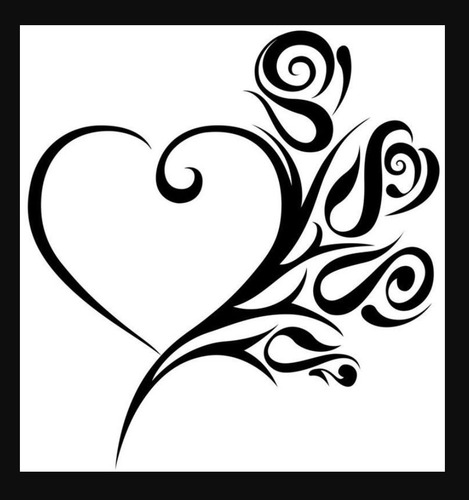 Vinilo Decorativo Corazon Llama San Valentin
