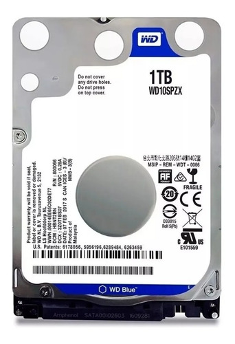 Disco duro interno Western Digital  WD10SPZX 1TB azul