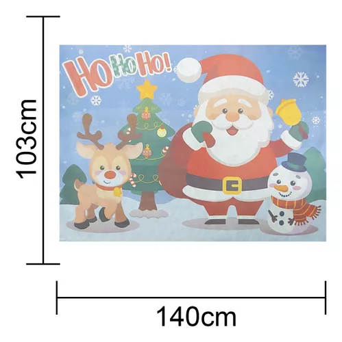 Painel TNT Natal Ho Ho Ho Papai Noel Sino 1,40x1,03m - 01 un