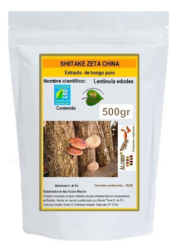 500c/u Cola Pavo Melena Shitake Verbena Diente Y 1kg C.ash