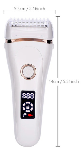 Barbeador Elétrico Feminino, Depilação Indolor, Lady Razor