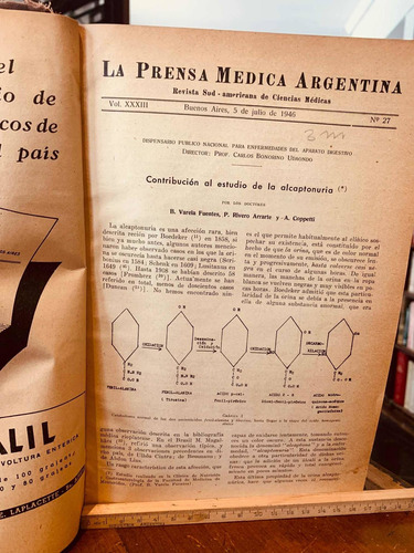 La Prensa Medica Argentina. Revista Sudamericana De Ciencias (Usado)