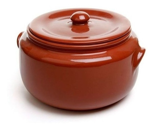 Caçarola Feijoada Caldo E Sopa De Barro N 3 3,5 Litros Cor Marrom