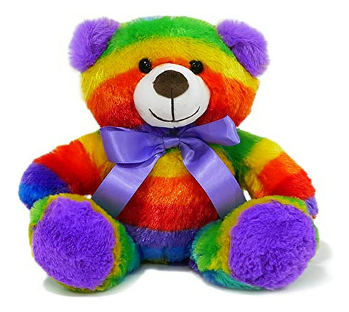 Peluche Arcoíris Oso De Peluche 12 Pulgadas Alegre Su