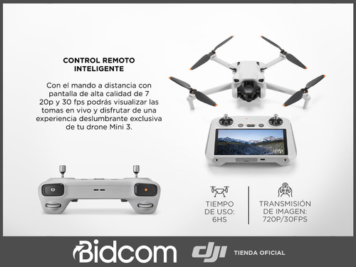 Mini Drone Dji Mini 3 Fly More Combo Con Cámara 4k + Control
