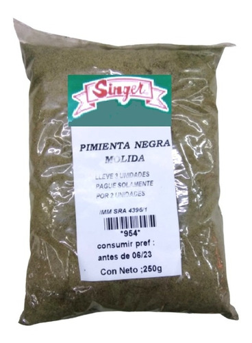 Pimienta Negra Molida 250gr