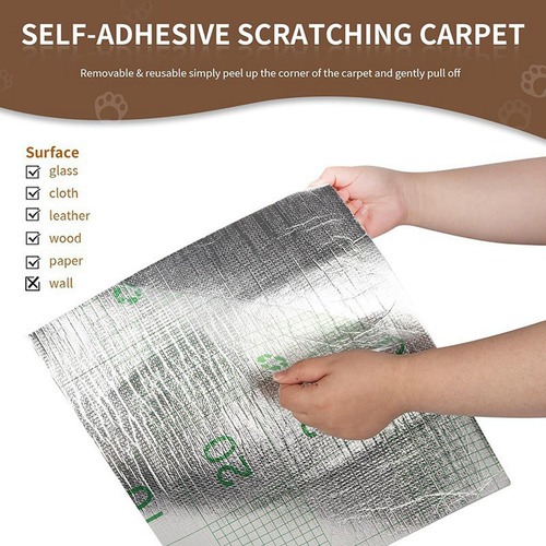 Tapete Para Rascar Para Gatos, Autoadhesivo, Recortable,