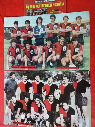 Newell´s Old Boys 2 Posters Equipos Campeones Impecables