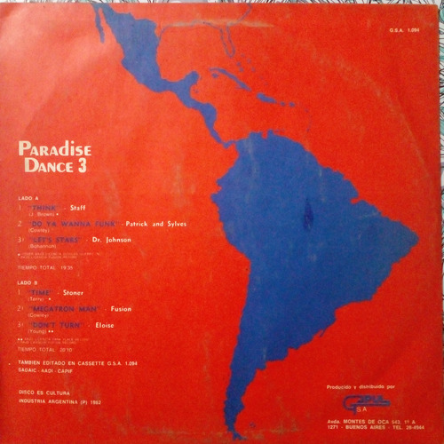 Lote Gapul Paradise Dance 1,2y3 Vinilos Lp Sin Fritura Ex Estándar