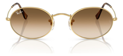 Anteojos Lentes Sol Ray Ban Oval Rb3547-51 Original Dorado / Sepia Degrade Sepia Degrade Dorado Dorado