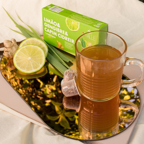 Cápsula Nespresso Chá Limão Maça Hibisco Café Italle