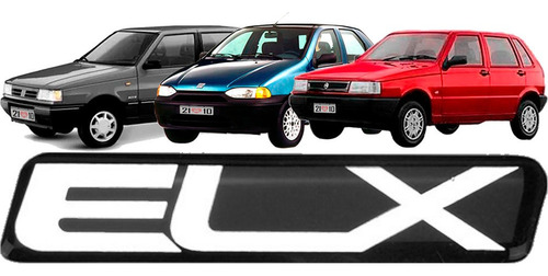 Adesivo Elx Univesal Fiat 1991 1992 A 1996 Lateral Resinado Cor Azul