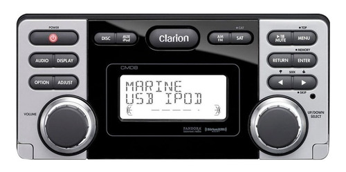 Estéreo Marino Clarion Cmd8 Con Usb Nautico