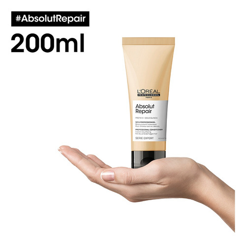 Imagen 2 de 3 de Acondicionador L'oréal Professionnel Serie Expert Absolut Repair Tubo Depresible 200ml 1 Unidad