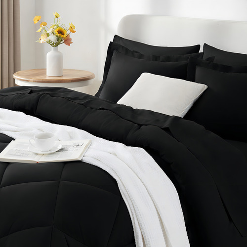 Juego De Edredón Queen Con Sábanas De 7 Pz -cozylux