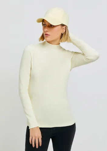 Blusa Feminina Gola Alta Manga Longa Com Elastano Hering