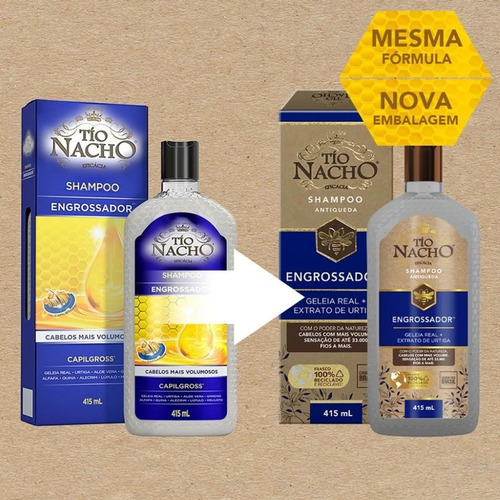 Shampoo Tio Nacho Antiqueda Engrossador 415ml