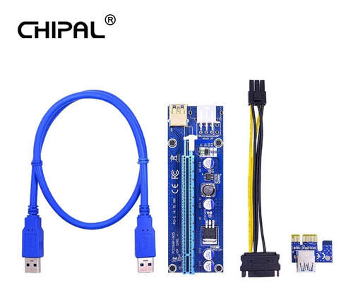  Riser Para Minería Bitcoin60cm,usb 3,0 Sata 6 Pines Ver009s