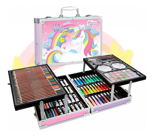 Set De Arte Profesional Marcadores Dibujo Colores 145 Pz