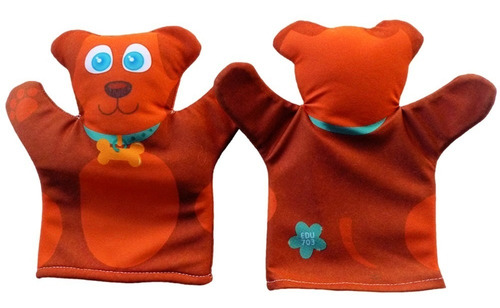 Titeres Set X4 Modelos Caperucita Chanchitos Animales Edu