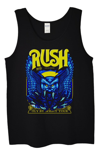 Polera Musculosa Rush Tour Fly By Night Pos Rock Abominatron