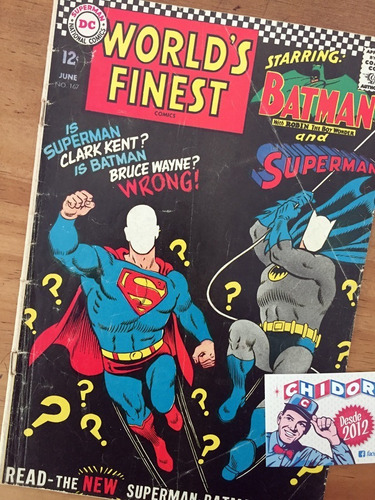 Comic - World's Finest #167 Batman Superman