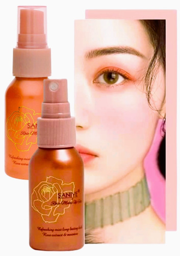 Agua De Rosas Hidratante Spray Fijador De Maquillaje R1166